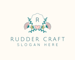 Floral Wreath Ornament logo design