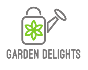 Flower Watering Can  logo design