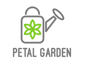 Flower Watering Can  logo design