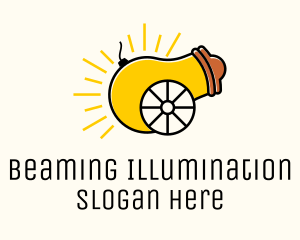 Lightbulb Cannon Lighting  logo design