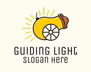 Lightbulb Cannon Lighting  logo design