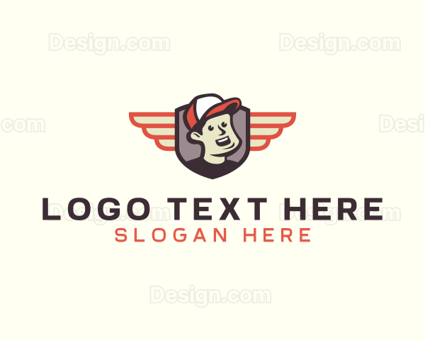 Delivery Guy Wings Logo