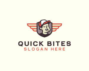 Delivery Guy Wings logo design