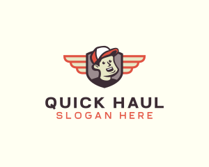 Delivery Guy Wings logo design