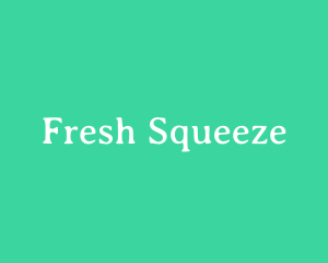 Fresh Green Serif Text logo design