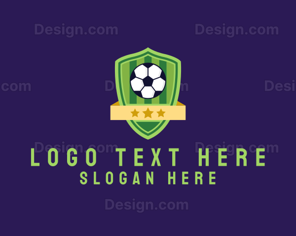 Soccer Ball Team Crest Logo