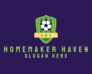 Soccer Ball Team Crest logo design