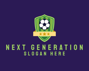 Soccer Ball Team Crest logo design