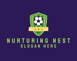 Soccer Ball Team Crest logo design