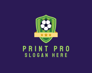 Soccer Ball Team Crest logo design