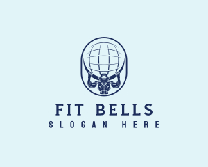 Atlas World Fitness logo design