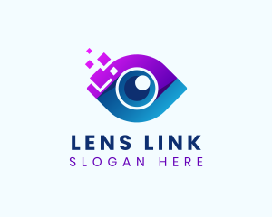 Digital Lens Technology logo design