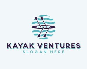 Canoeing Paddle Kayak logo