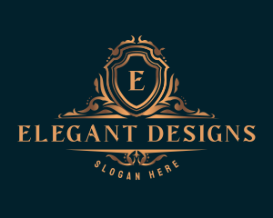 Deluxe Ornamental Crest logo design