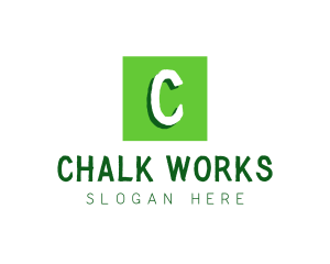 Green Chalk Handwriting logo