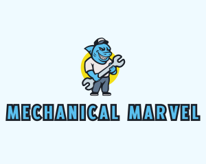 Shark Auto Mechanic logo design