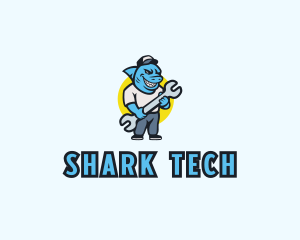 Shark Auto Mechanic logo design