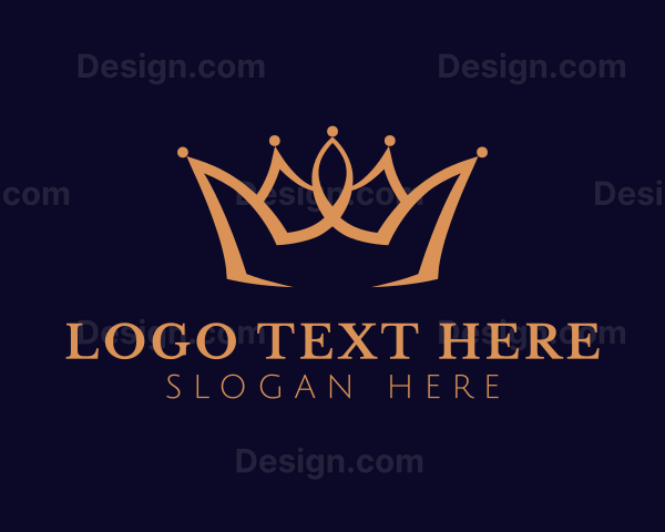 Golden Luxury Crown Logo