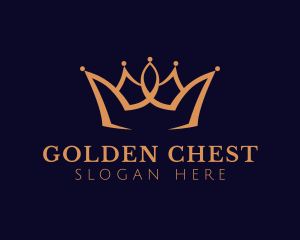 Golden Luxury Crown logo design