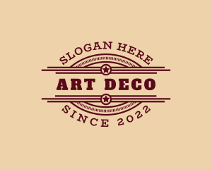 Retro Art Deco Business logo design