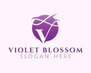 Elegant Professional Letter V Swirls logo design