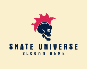 Skate Punk Skull logo