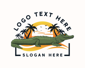 Crocodile Alligator Animal logo