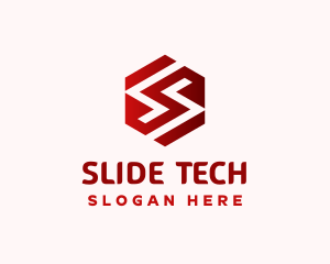 Modern Tech Hexagon Letter S logo design