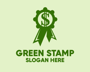 Green Dollar Medal logo design