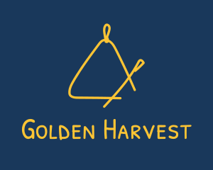 Golden Triangle Music Instrument logo design