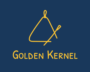 Golden Triangle Music Instrument logo design