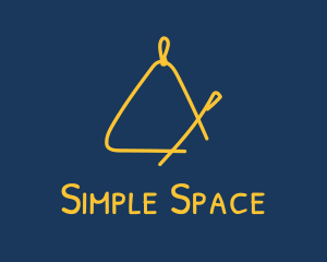 Golden Triangle Music Instrument logo design