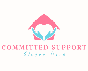 Heart House Care  logo design