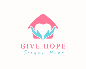 Heart House Care  logo design