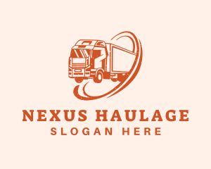 Orange Delivery Vehicle logo design