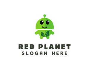 Organic Vegetarian Robot  logo