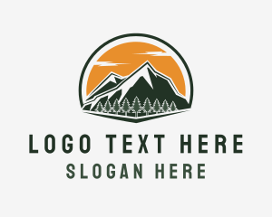 Mountain Travel Nature Logo