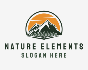 Mountain Travel Nature logo design