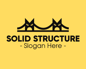 Cat Bridge Structure logo design