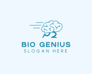 Fast Running Brain logo design