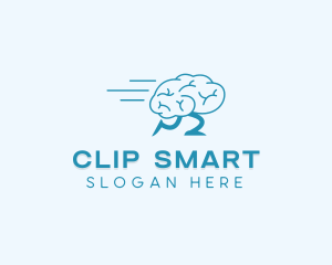 Fast Running Brain logo design