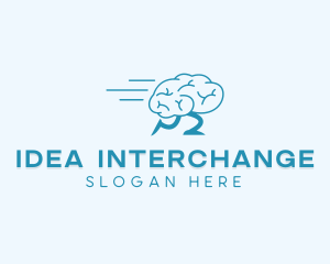 Fast Running Brain logo design