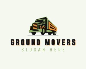 Truck Delivery Mover logo design