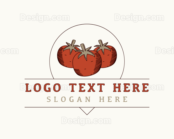 Tomato Farm Produce Logo