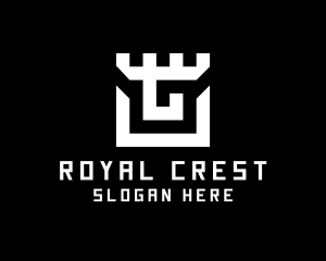 Geometric Castle Turret logo