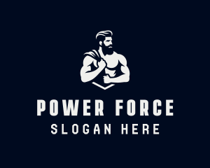 Strong Gym Trainer logo design