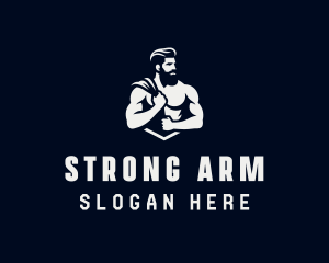 Strong Gym Trainer logo design