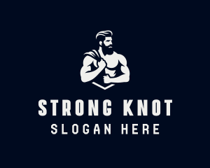 Strong Gym Trainer logo design