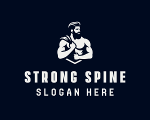 Strong Gym Trainer logo design