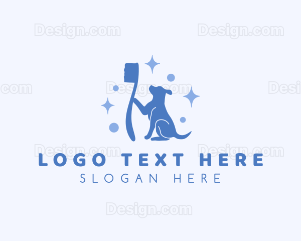 Sparkly Dog Toothbrush Logo